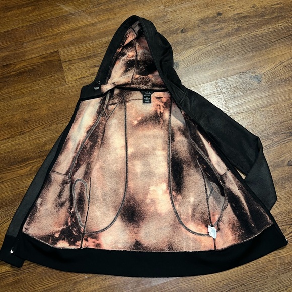 Oakley Black Long Sleeve Ski Snowboard Active Silver Zip Up Hooded Jacket Size S - Picture 6 of 11